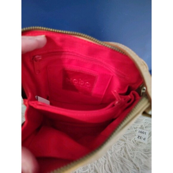 HOBO Ostrich Crossbody Bag - Camel Color New Purse Handbag purse - Picture 4 of 8